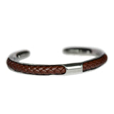 Open Cuff Leather Bangle