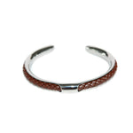 Open Cuff Leather Bangle